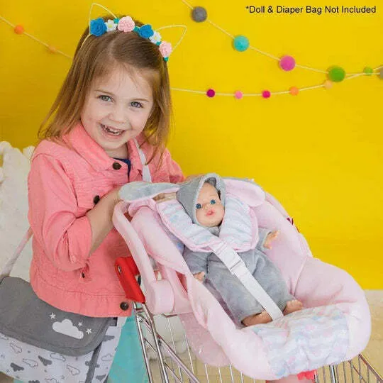 Pastel Pink Car Seat Carrier