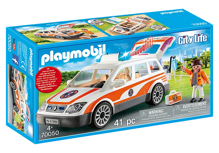 Playmobil City Life Emergency Car with Siren