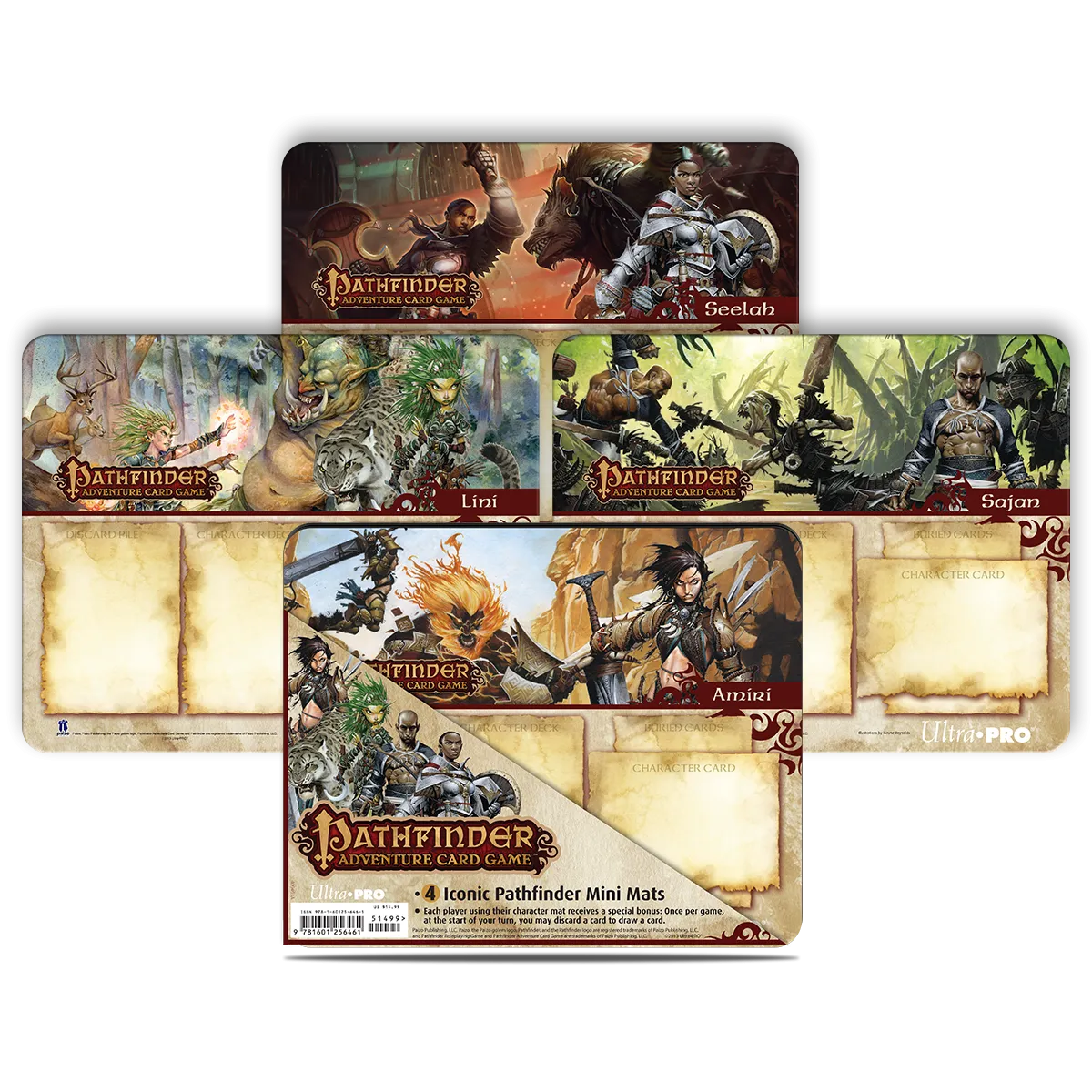 Rise of the Runelords Expansion Mini Mats (4ct) for Pathfinder Adventure Card Game