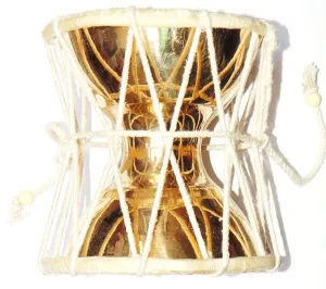 Shiva's Drum ( Damru / Damaru / Damroo ) in brass - Large size