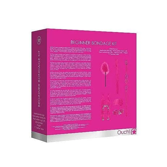 Shots Ouch! 6-Piece Beginner Bondage Kit Pink