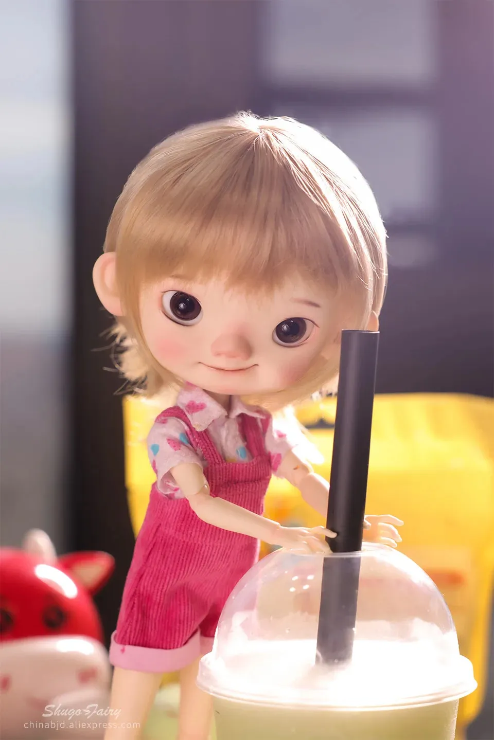 Shuga Fairy Pii 1/6 BJD Doll - Naughty Child Doll with Movable Joints | Adorable Resin Toy
