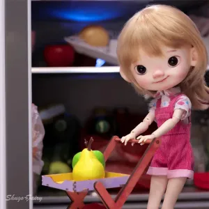 Shuga Fairy Pii 1/6 BJD Doll - Naughty Child Doll with Movable Joints | Adorable Resin Toy