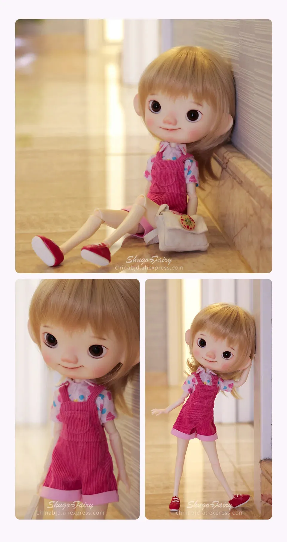 Shuga Fairy Pii 1/6 BJD Doll - Naughty Child Doll with Movable Joints | Adorable Resin Toy