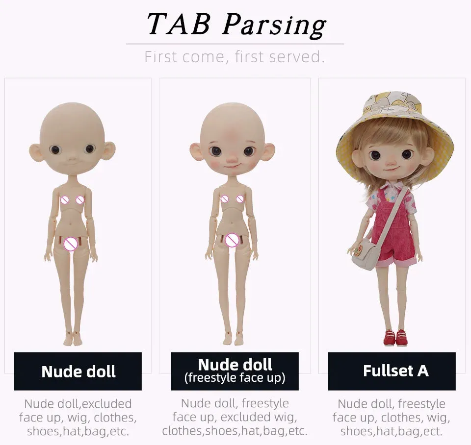 Shuga Fairy Pii 1/6 BJD Doll - Naughty Child Doll with Movable Joints | Adorable Resin Toy