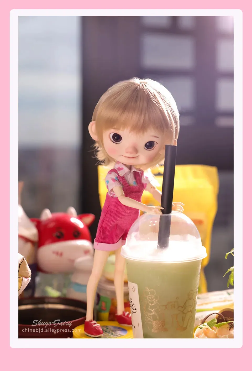 Shuga Fairy Pii 1/6 BJD Doll - Naughty Child Doll with Movable Joints | Adorable Resin Toy