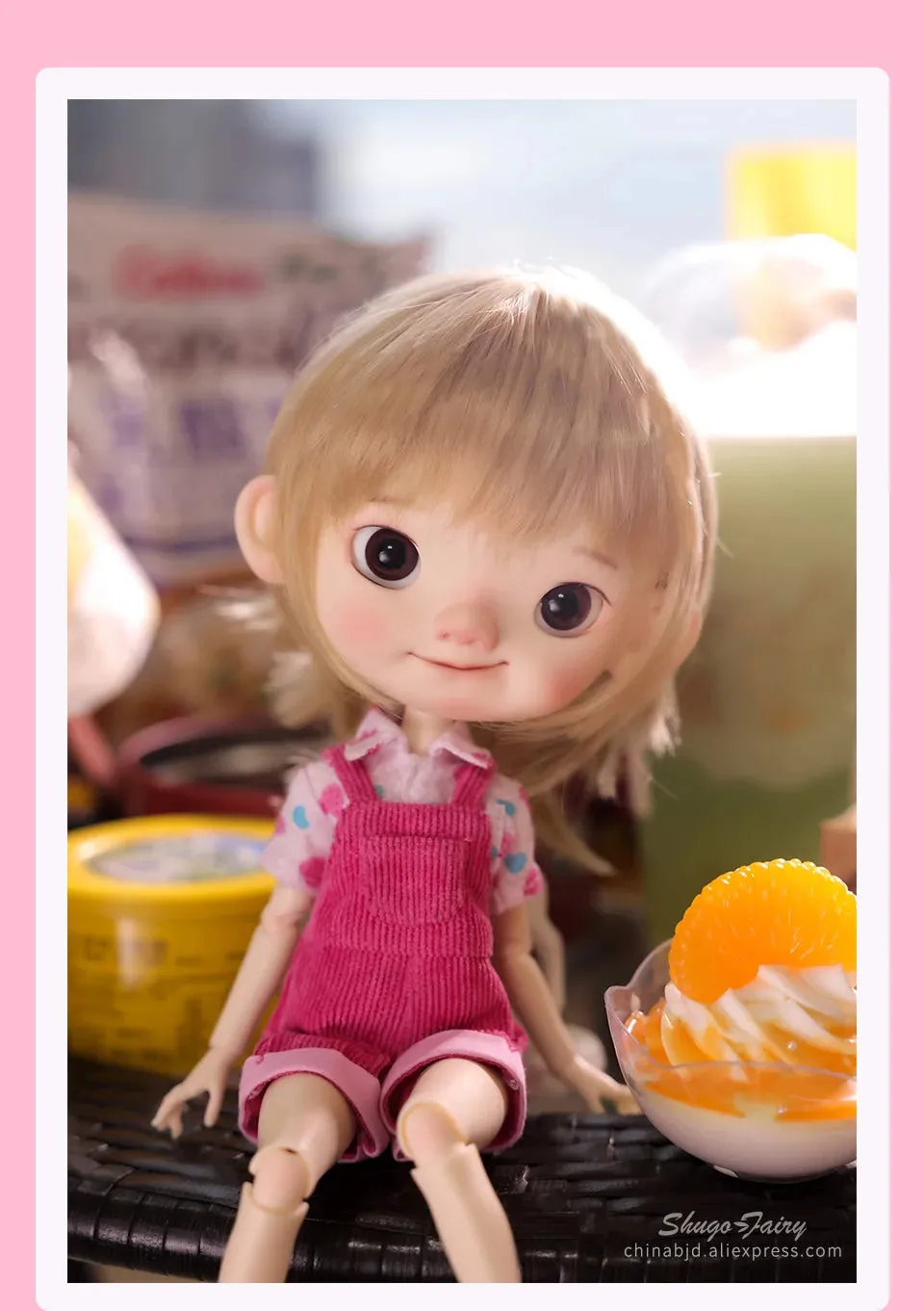 Shuga Fairy Pii 1/6 BJD Doll - Naughty Child Doll with Movable Joints | Adorable Resin Toy