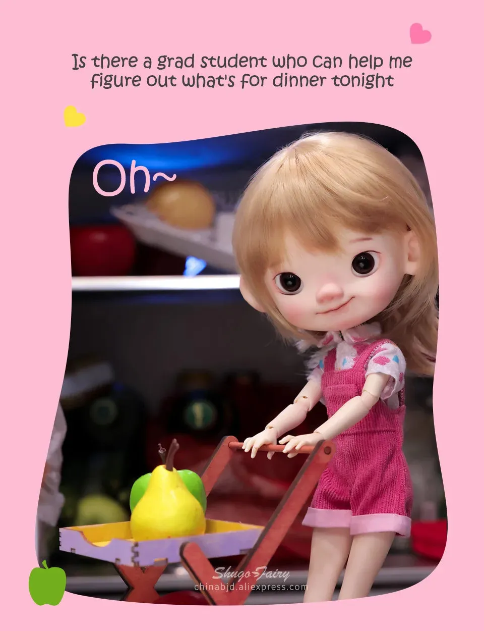 Shuga Fairy Pii 1/6 BJD Doll - Naughty Child Doll with Movable Joints | Adorable Resin Toy