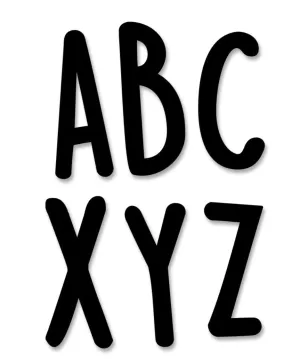 Sticker Letters: 2” Casual Black