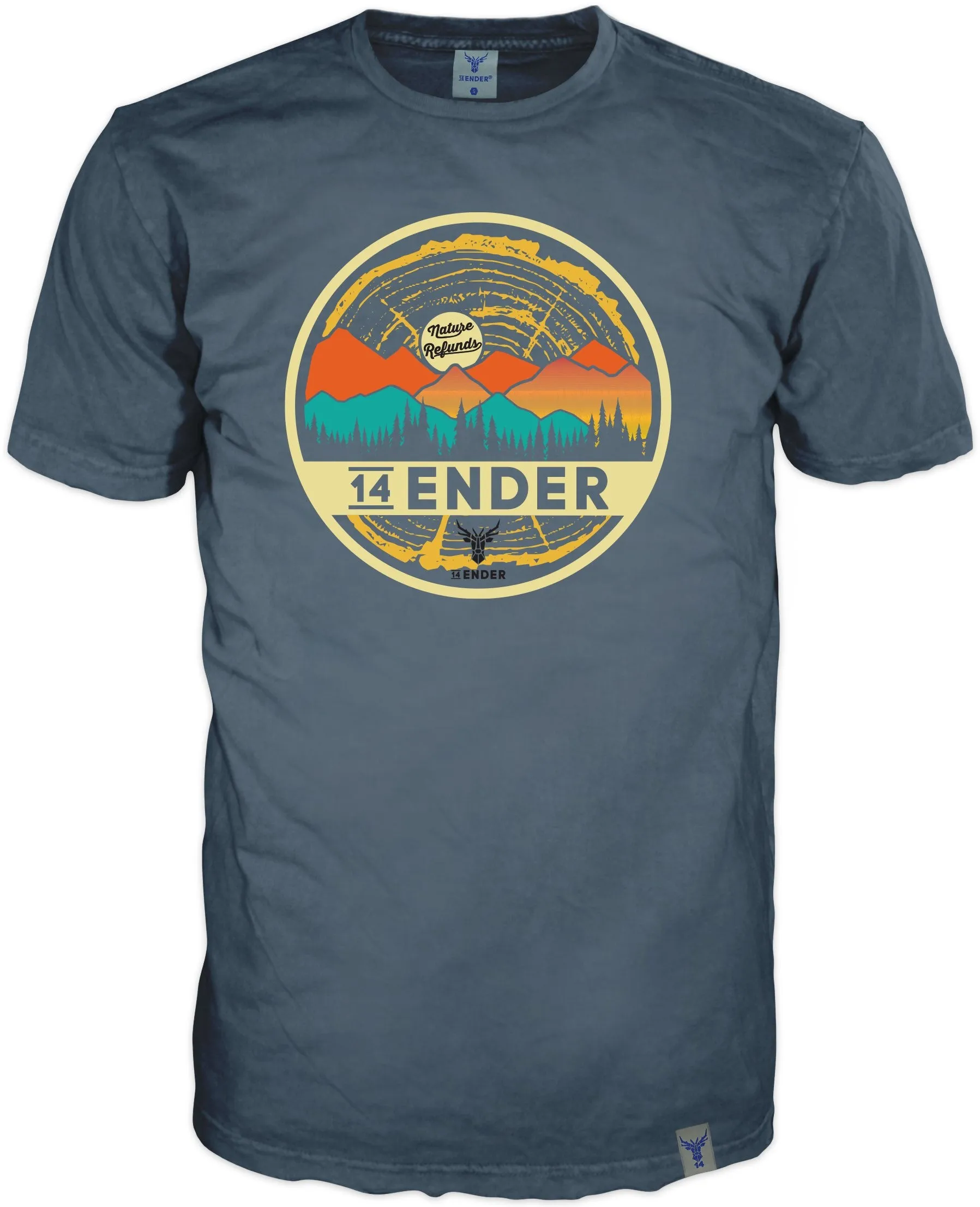 T-Shirt 14Ender® Nature Refunds dark Slate