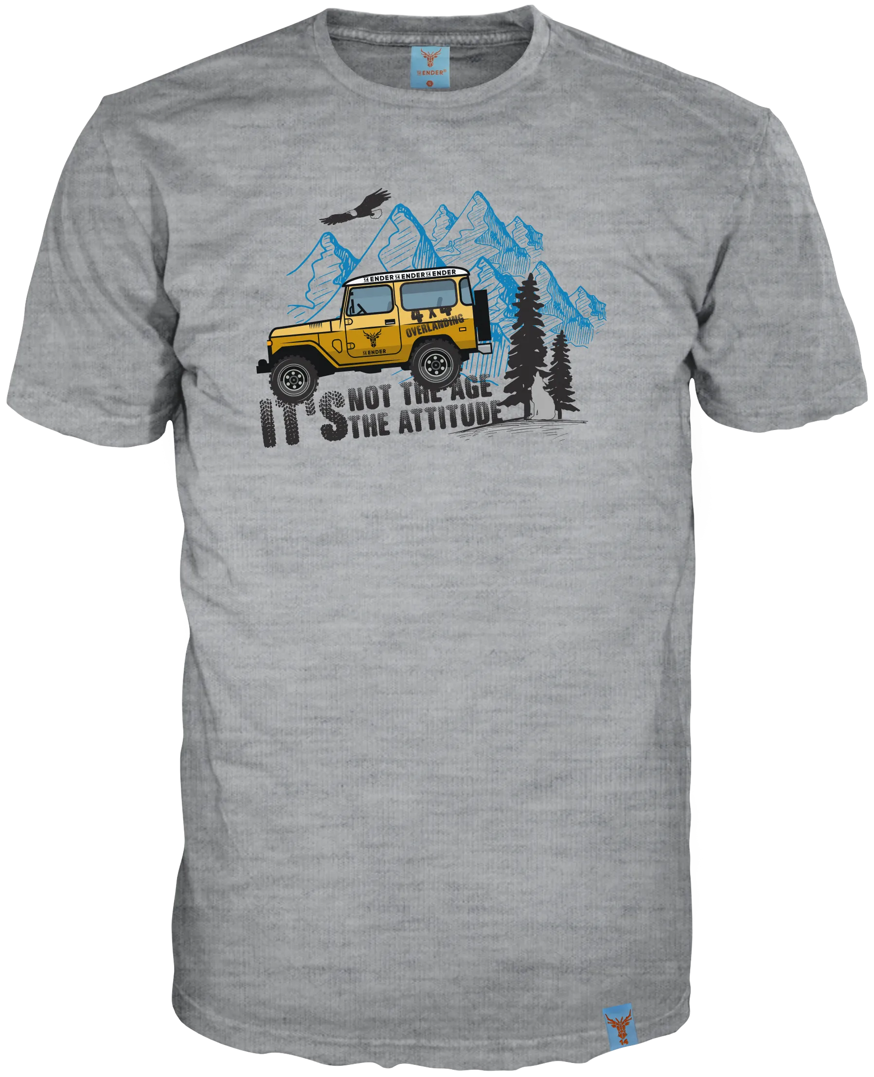 T-Shirt 14Ender®Attitude grey mel