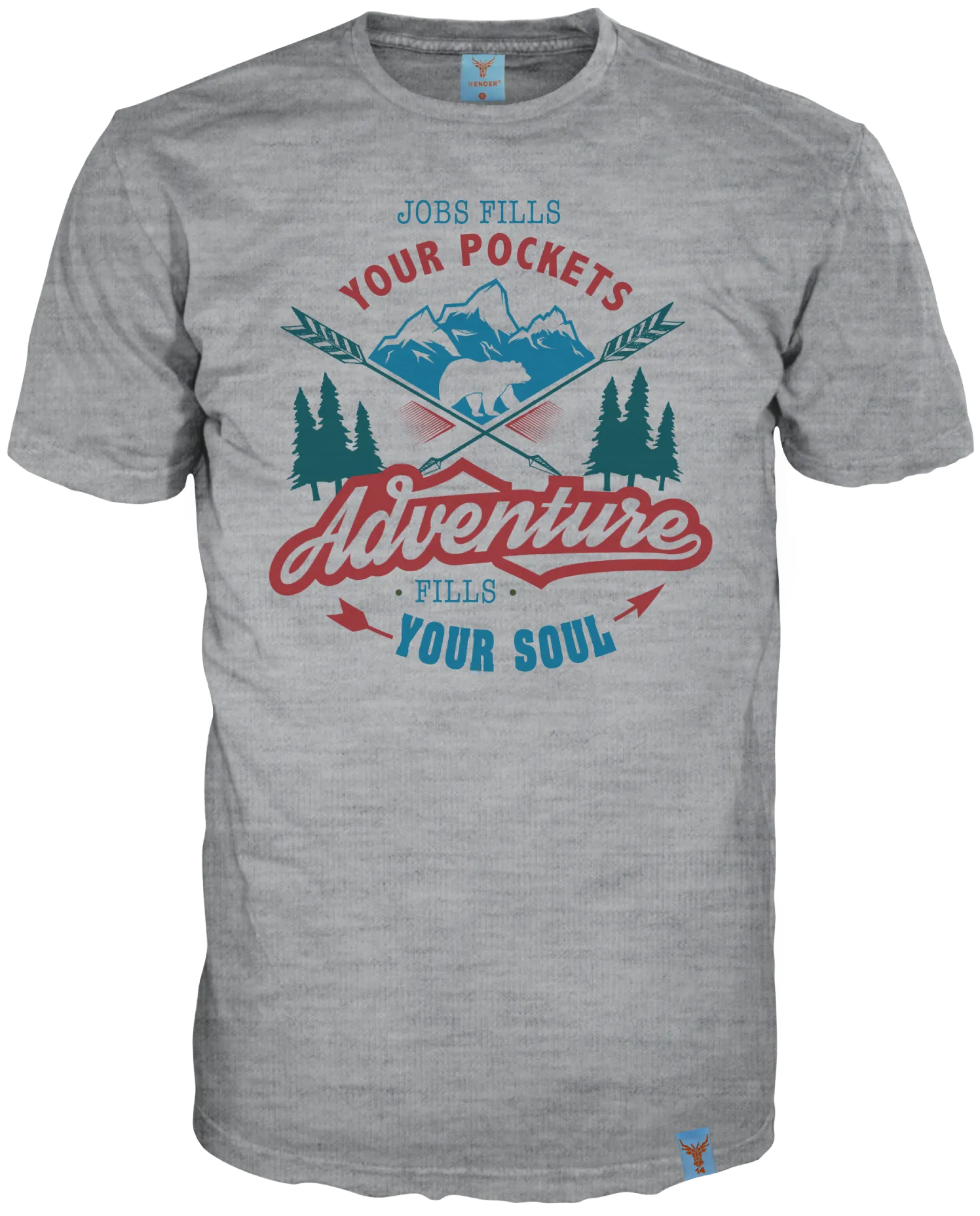 T-Shirt Job & Soul grey mel