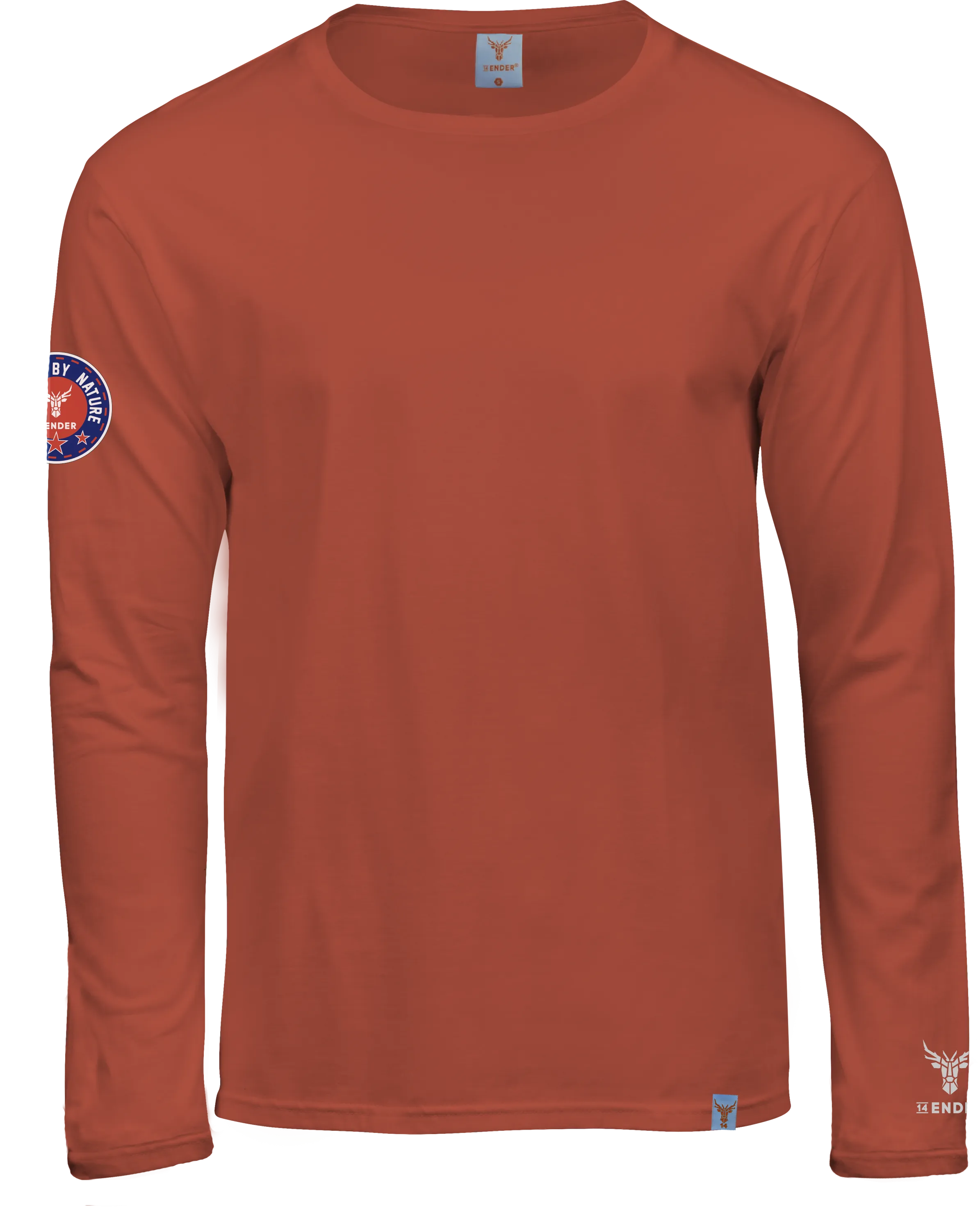 T-Shirt Langarm 14Ender Logo angeled dusty orange