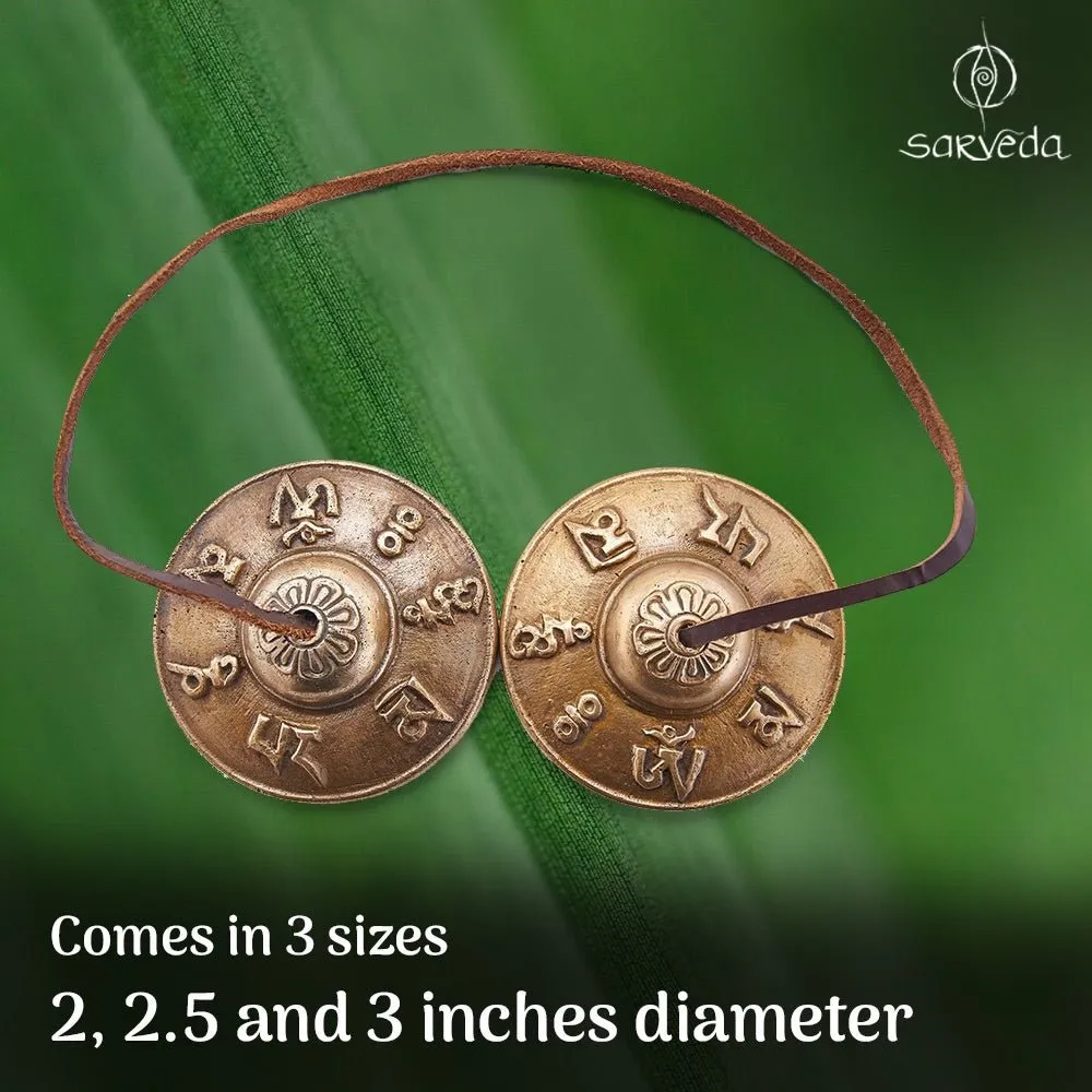 Tingsha Bells- Mantra- 2.5 inches