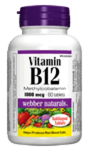 Vitamin B12, Methylcobalamin, 1000 mcg, 60 sublingual tablets/BONUS! 33% MORE, 60 20 sublingual tablets