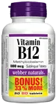 Vitamin B12, Methylcobalamin, 1000 mcg, 60 sublingual tablets/BONUS! 33% MORE, 60 20 sublingual tablets
